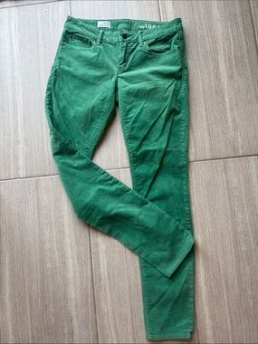 Always Skinny Green Corduroy Pants